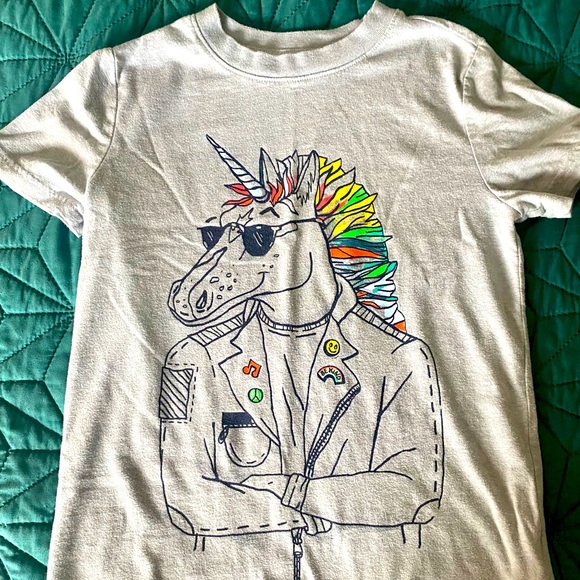 3 FOR $10! • Kids Cat & Jack Unicorn T-shirt - Picture 1 of 3